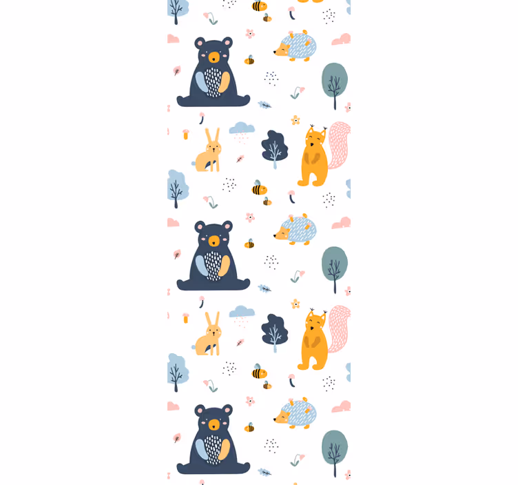 Skogsdyr tapet baby - Tenstickers