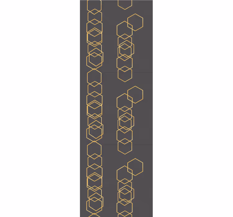 Geometrisk lineær design tapet geometriske former - Tenstickers