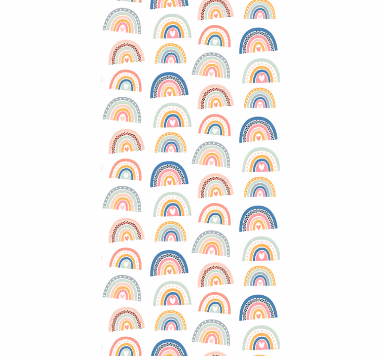Fargerikt regnbuemotiv tapet pynt - Tenstickers