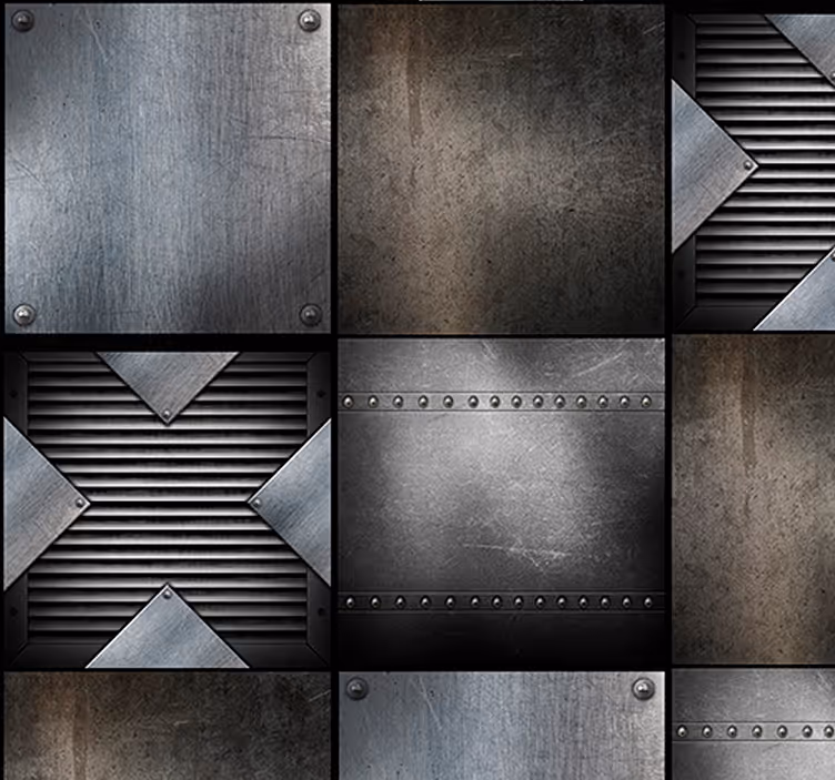 Harmonisk sammenflettende metall tapeter - Tenstickers