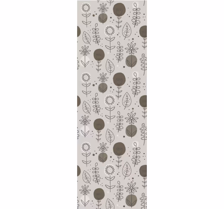 Blomsterskissemotiver tapet blomster - Tenstickers