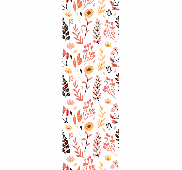 Floral botanisk design tapet blomster - Tenstickers