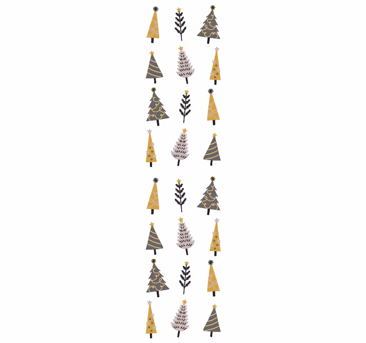 Ferie tre mønster jul tapet - Tenstickers