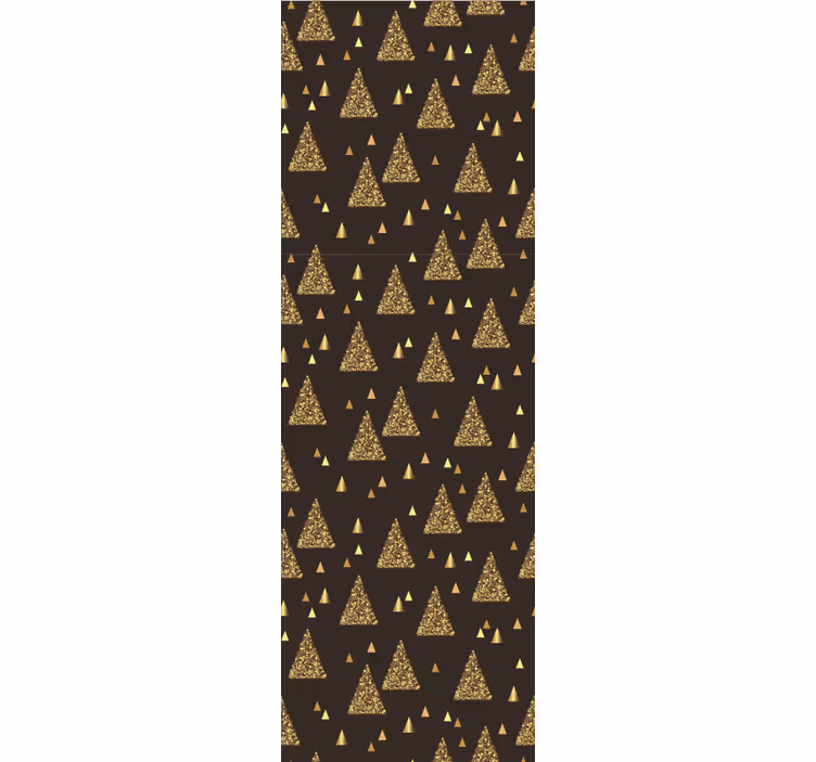 Gyllen trekant motiv geometrisk tapet - Tenstickers