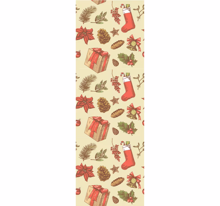 Festlig juledesign jul tapet - Tenstickers