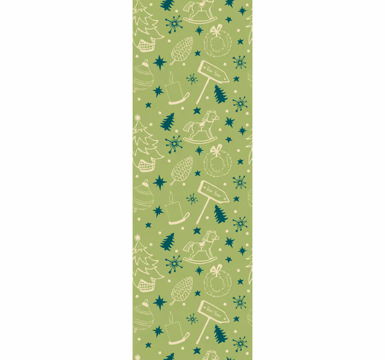 Festlige feriemotiver jul tapet - Tenstickers