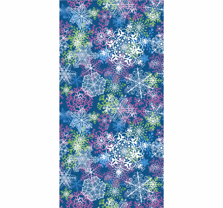 Snøfnugg ensemble jul tapet - Tenstickers