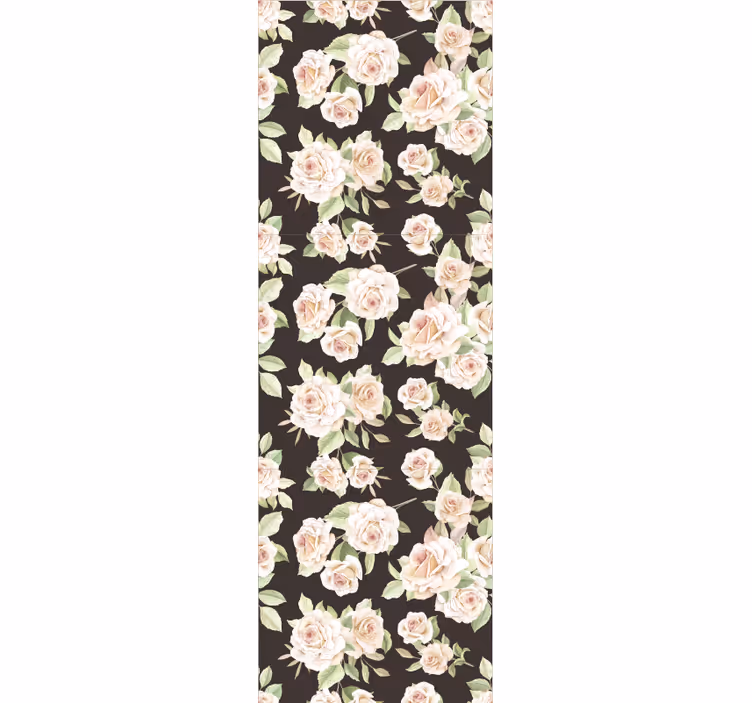 Blomstrende roser tapet blomster - Tenstickers