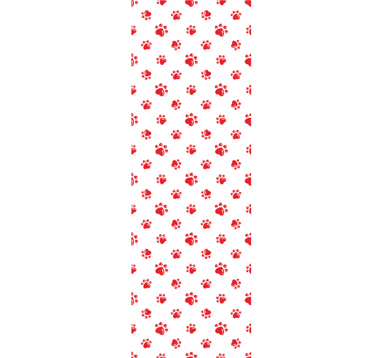 Hjerteformede kattepoter tapet barn - Tenstickers