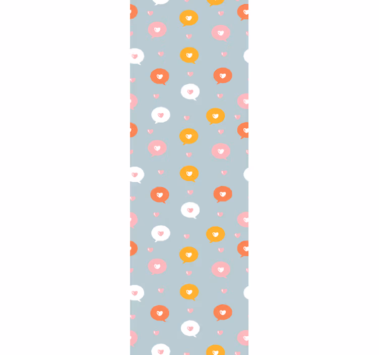 Blomsterpolka mønster tapet sirkler - Tenstickers