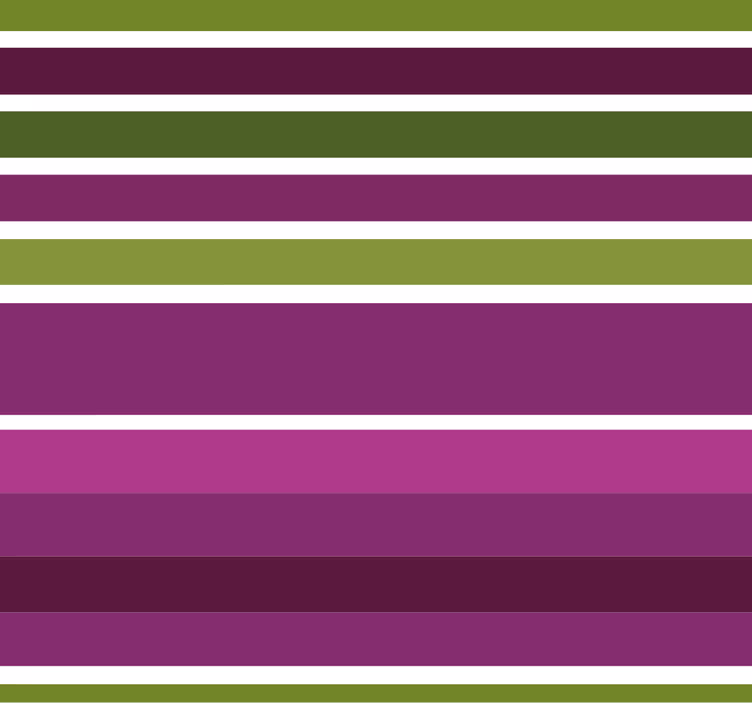 Lilla og grønn horisontal design tapet striper - Tenstickers