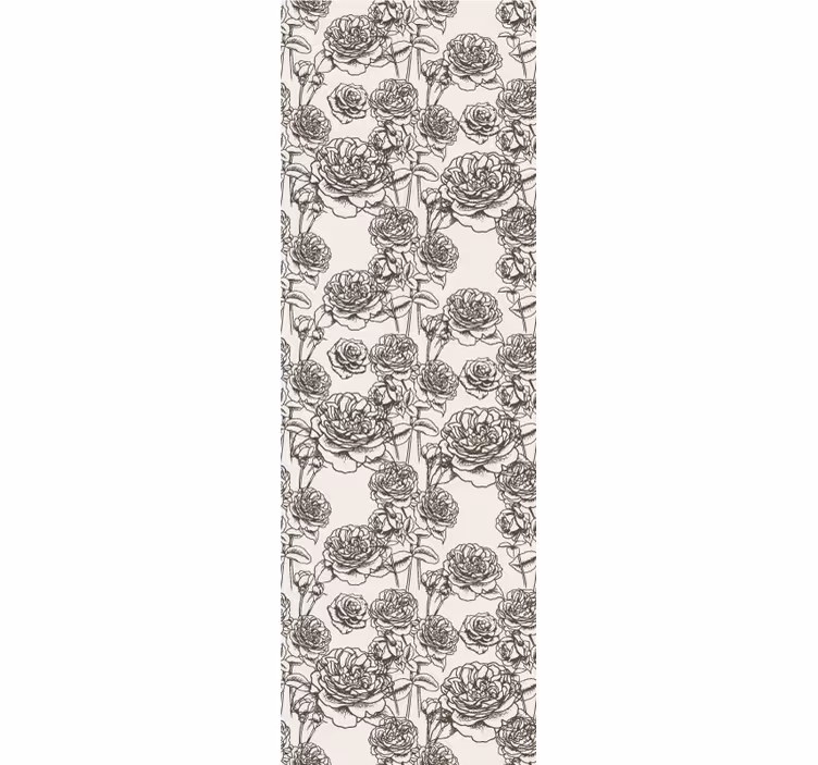 Roseskisse tapet blomster - Tenstickers