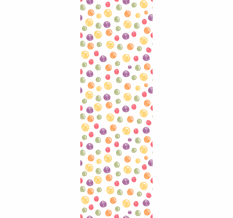 Prikkete sprekker tapet sirkler - Tenstickers