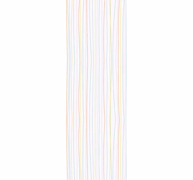 Pastell stripe ro tapet horisontalt - Tenstickers