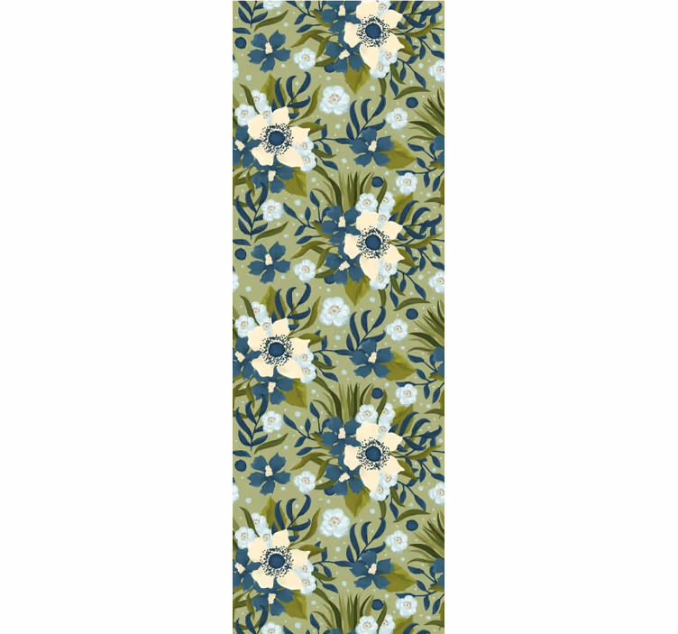 Floral ro tapet blomster - Tenstickers