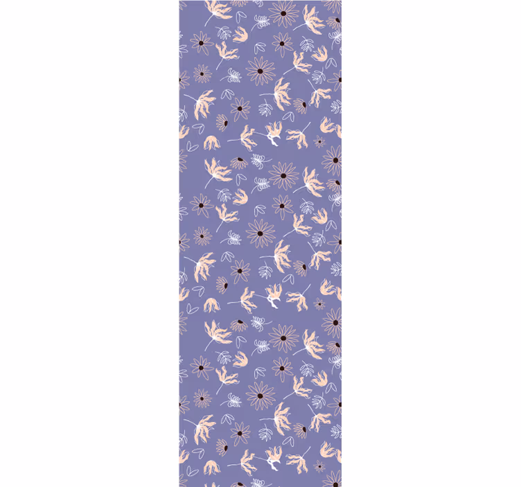 Floral bladmønster tapet blomster - Tenstickers