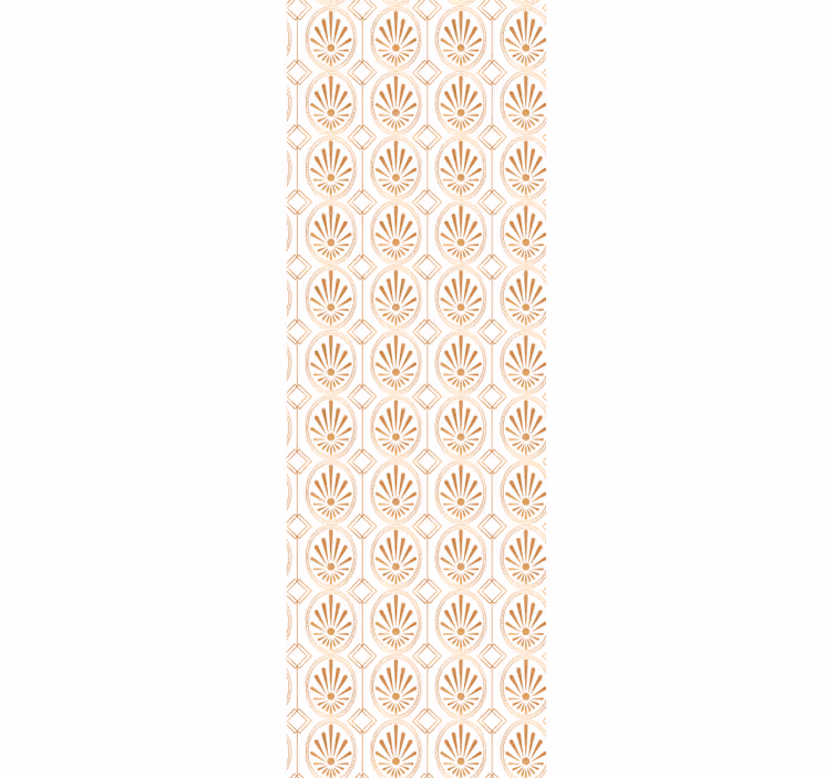 Geometriske blomstermønstre tapet pynt - Tenstickers