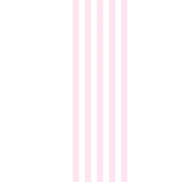 Rosa og hvitt minimalistisk mønster tapet striper - Tenstickers