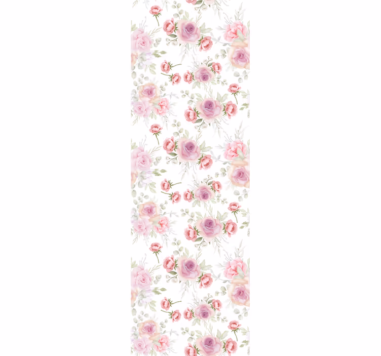 Delikat blomstermønster tapet blomster - Tenstickers