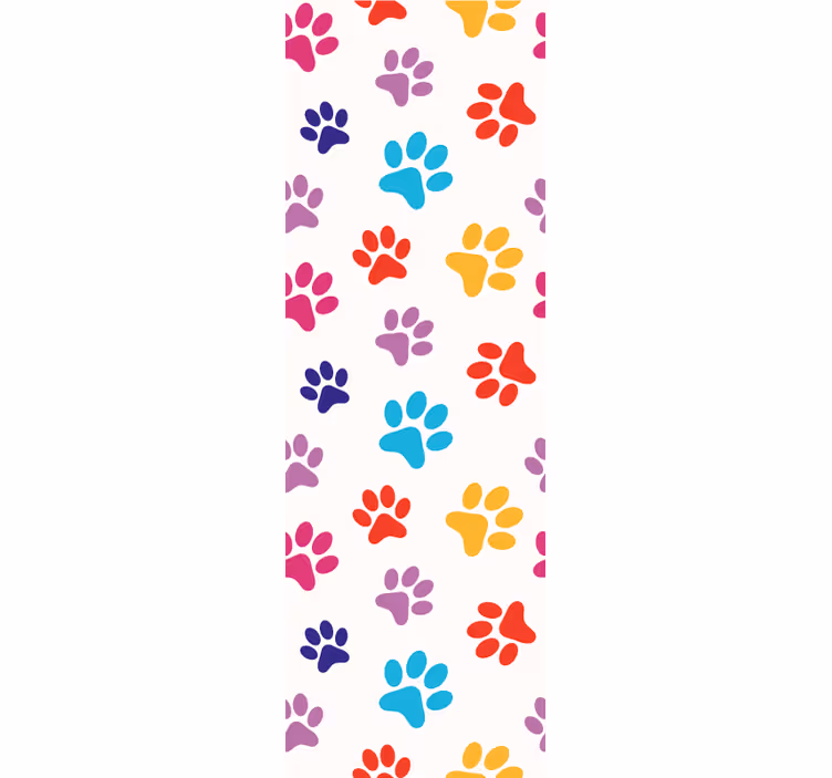 Fargerike potemønstre hund tapet - Tenstickers