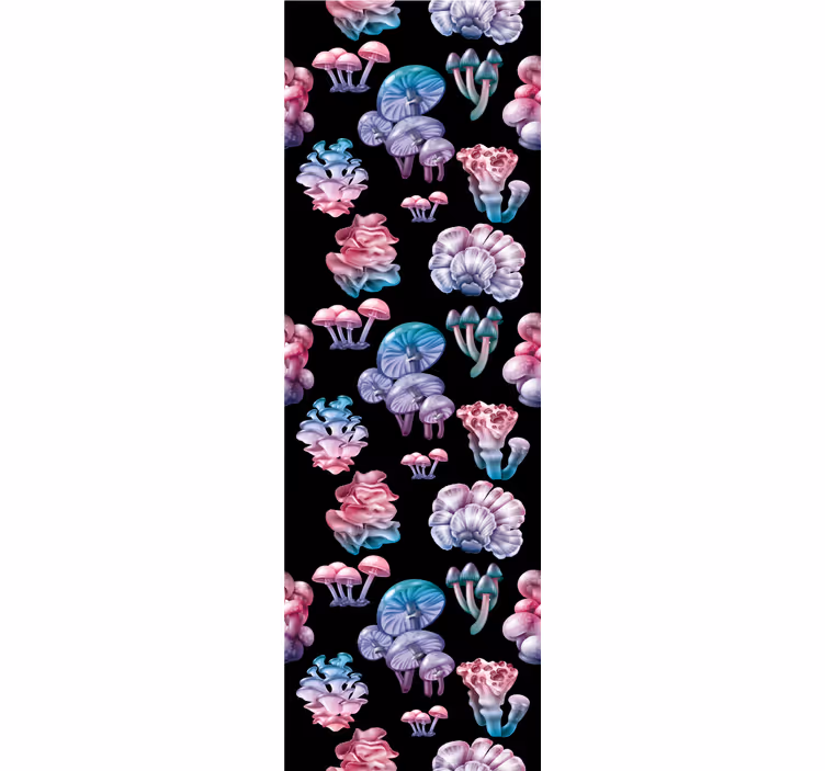 Floral soppfantasi tapet kunst - Tenstickers