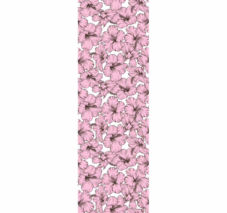 Hibiskus blomsterarrangement tapet blomster - Tenstickers