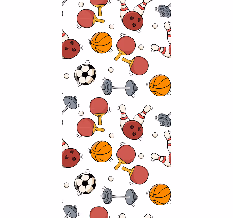 Sportsmønster tapet moderne - Tenstickers
