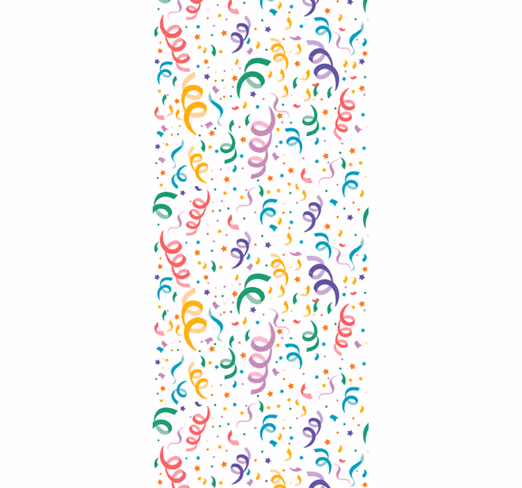 Festlig konfetti design tapet baby - Tenstickers