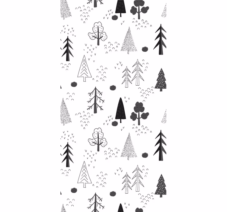 Skandinavisk skog tapet natur - Tenstickers