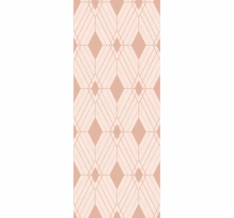 Art deco pastell diamanter tapet fliser - Tenstickers
