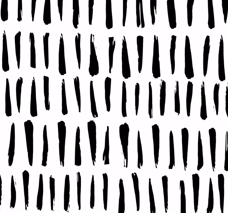 Elegante svarte striper tapet bad - Tenstickers
