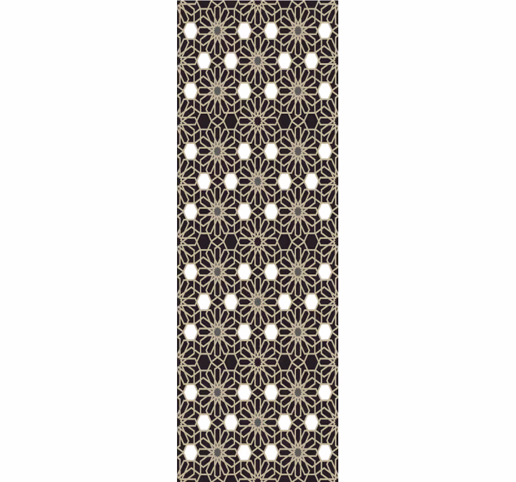 Geometrisk blomstertema tapet fliser - Tenstickers