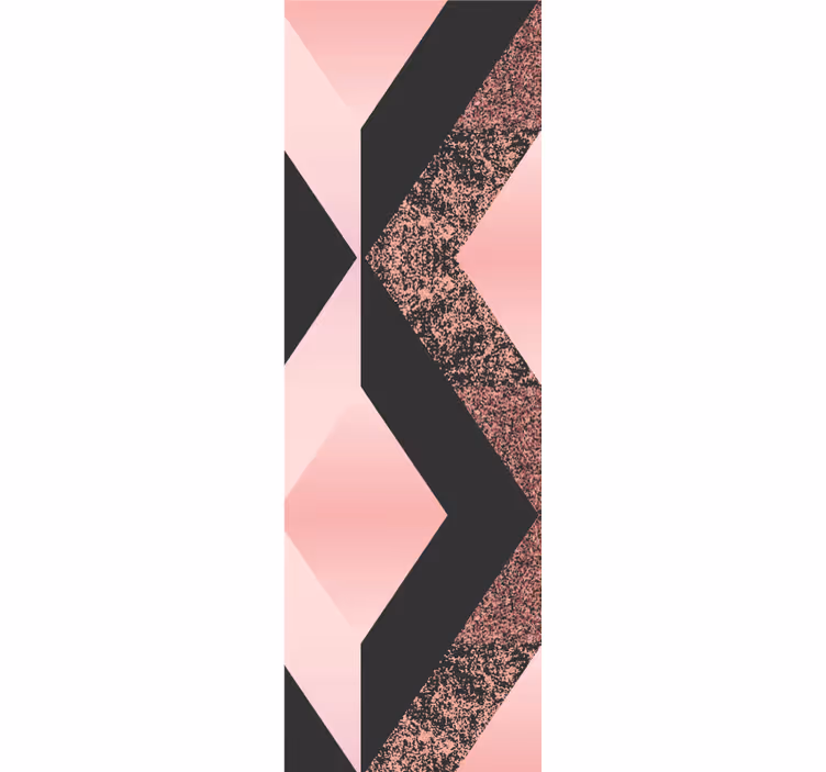 Abstrakt rosa mønster tapet geometriske former - Tenstickers