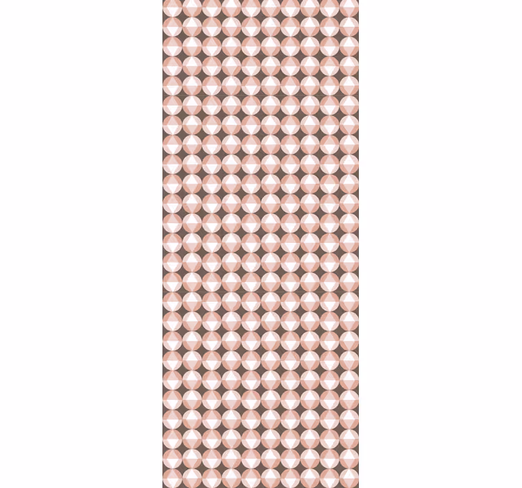 Beige mønstret motiv tapet sirkler - Tenstickers