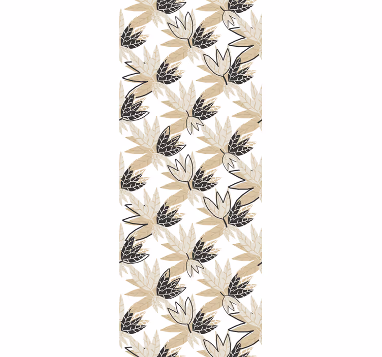 Grønn botanisk design tapet grønne blader - Tenstickers