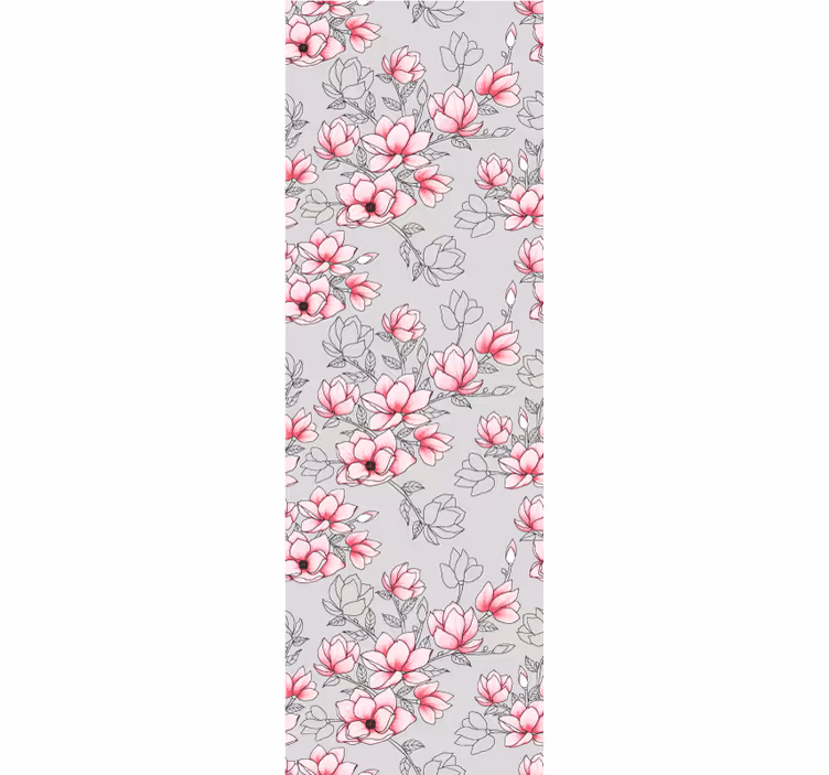 Magnolia blomsterdesign tapet blomster - Tenstickers