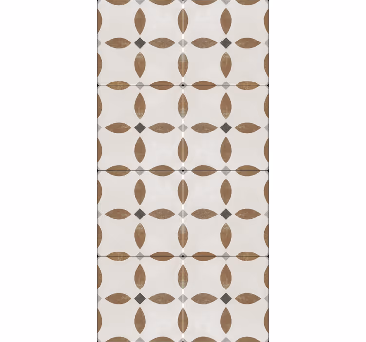 Beige geometrisk teksturert motiv tapet kjøkken - Tenstickers