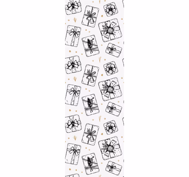 Gave bue mønstre jul tapet - Tenstickers