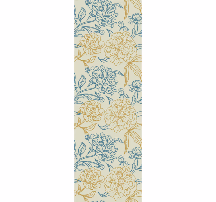Blomsterinspirasjon tapet blomster - Tenstickers