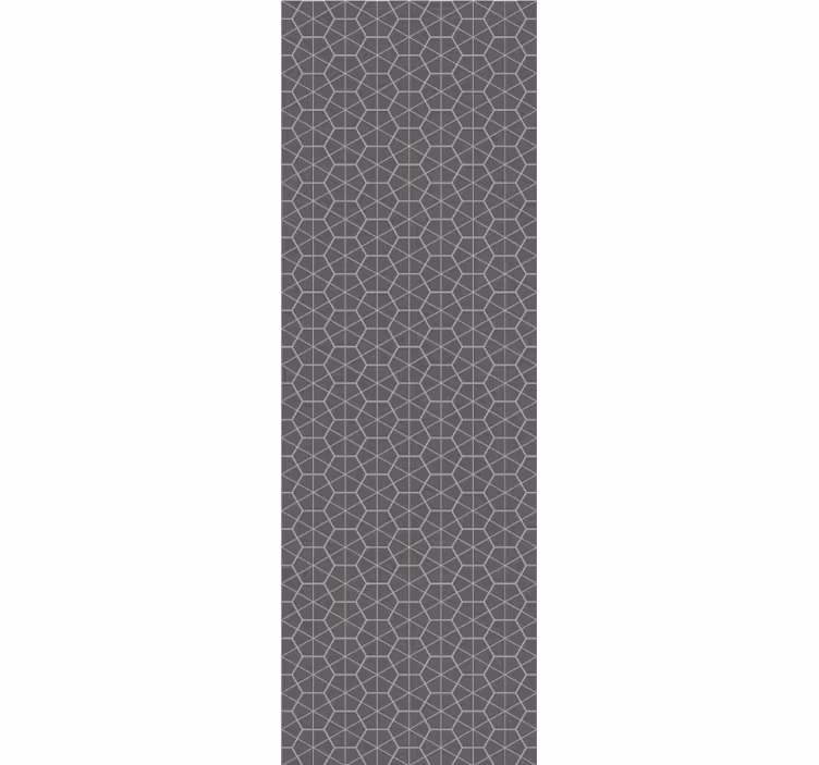 Grå sekskantet design tapet geometriske former - Tenstickers