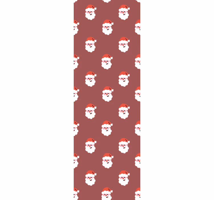 Julenisse mønster jul tapet - Tenstickers