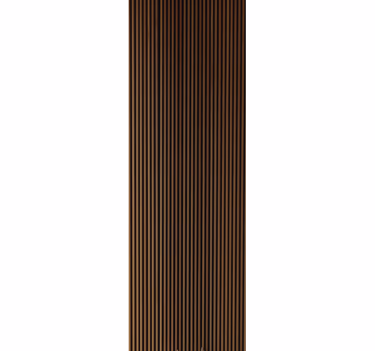 Tre stil teak vertikal design tapet tre - Tenstickers
