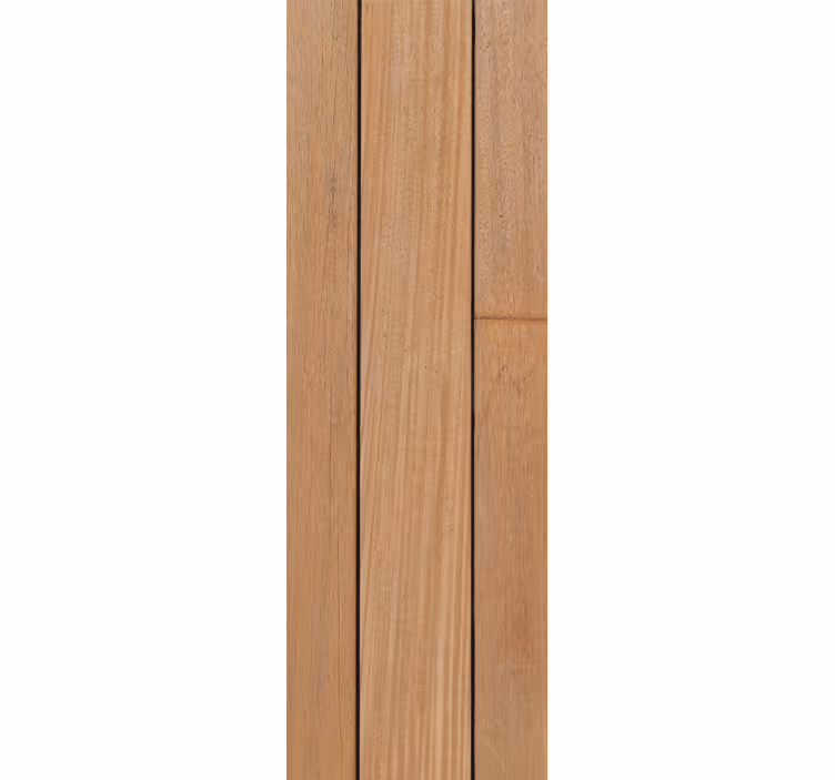 Brune enkle planker tapet tre - Tenstickers