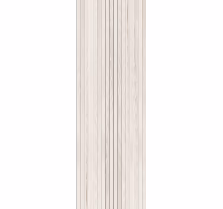 Rå vertikale beige treplater tapet tre - Tenstickers