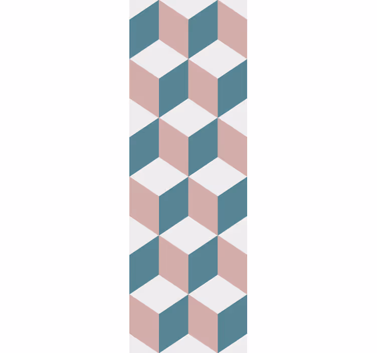 3d kube arrangement tapet geometriske former - Tenstickers