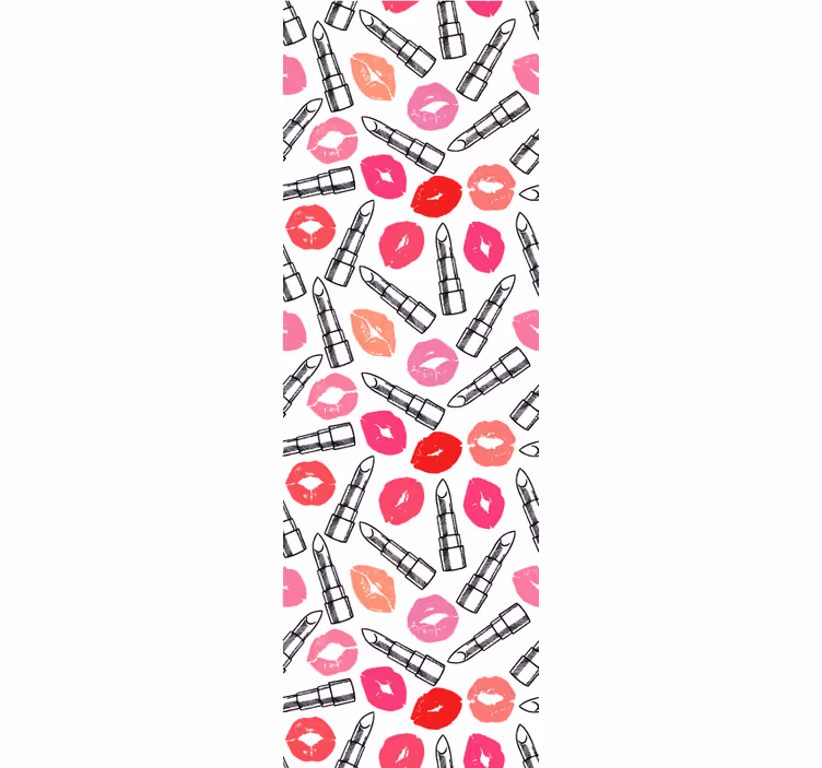 Kyss og leppestift tapet tilpasset - Tenstickers