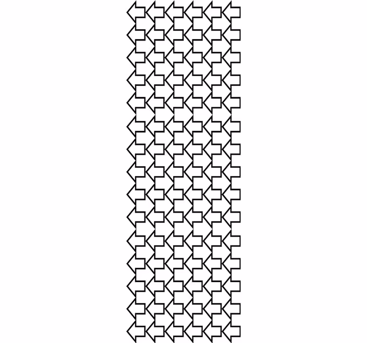 Retningspilmønster tapet geometriske former - Tenstickers