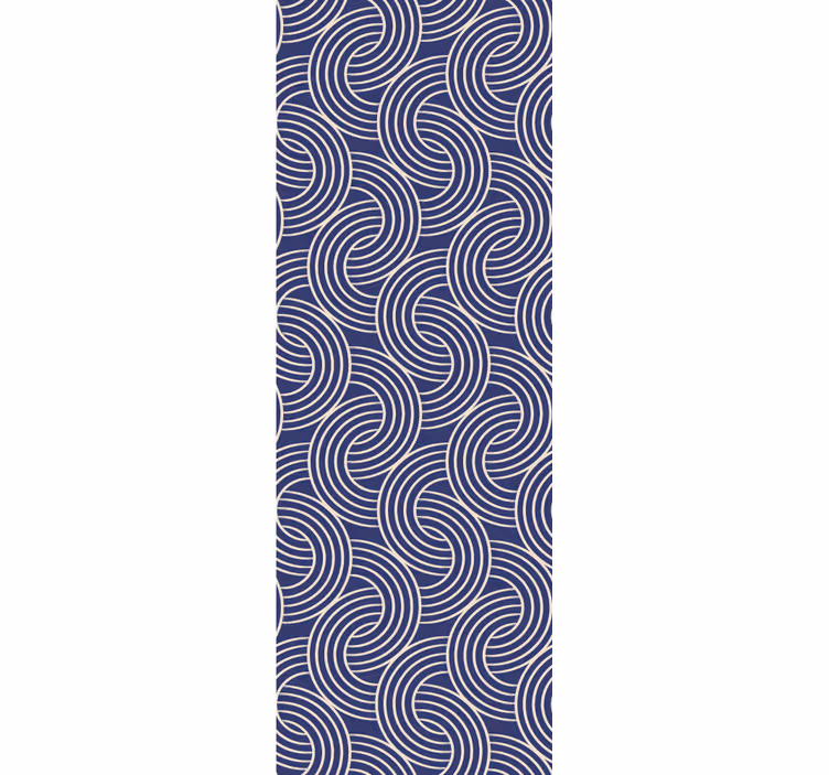 Skandinavisk minimalistisk blå tapet soverom - Tenstickers