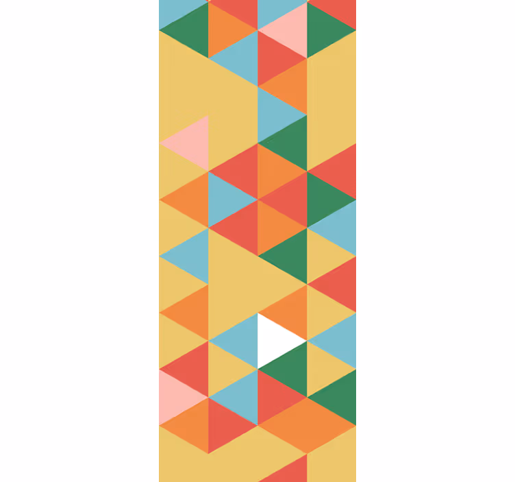 Geometrisk trekant fargeoverflyt tapet trekant - Tenstickers