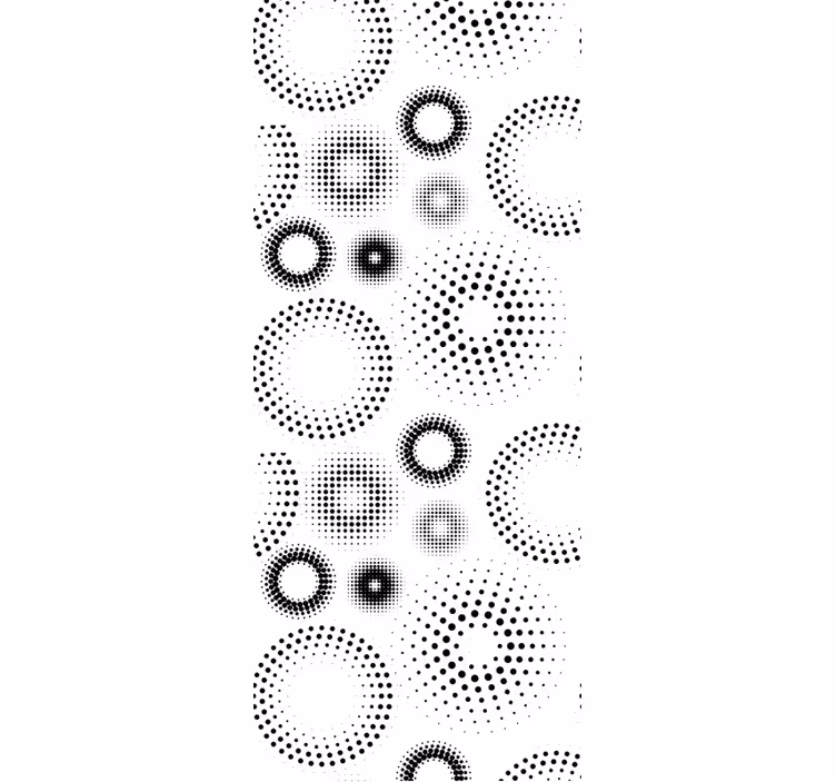 Pointillist geometri tapet sirkler - Tenstickers